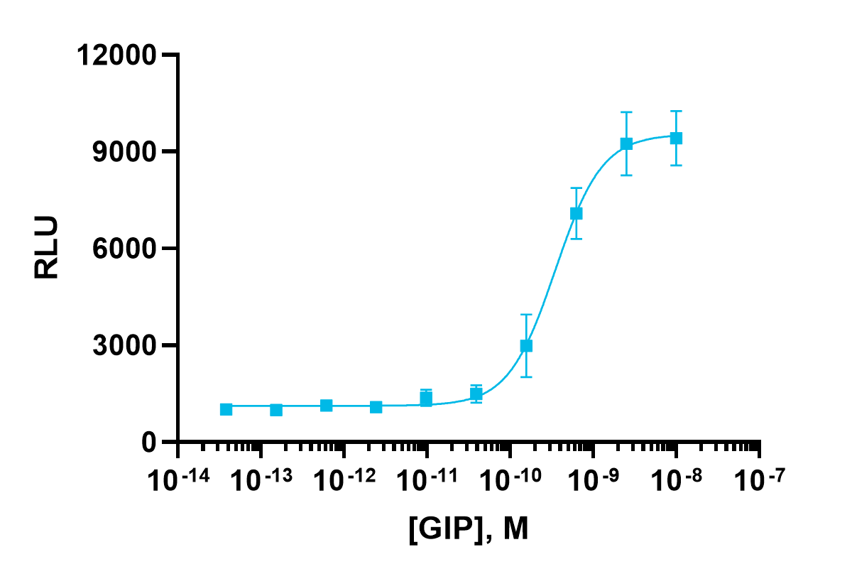 cAMP Hunter™ Rat GIPR Gs Stable Cell Line Assay (CHO-K1)