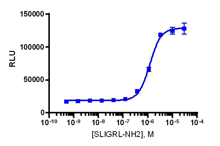 PathHunter® eXpress F2RL1 (PAR2; GPR11) U2OS β-Arrestin GPCR Assay